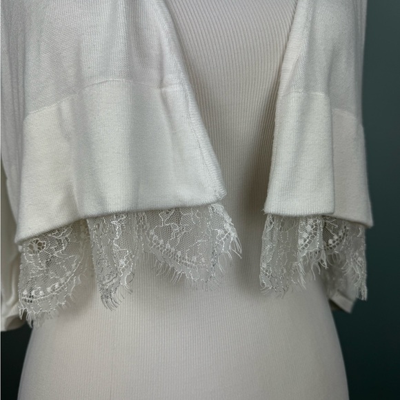 Lace Cropped Cardigan - Picture 7 of 8